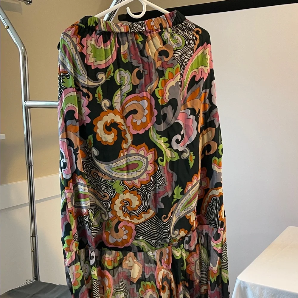 NWT Love The Label Marcy Floral Tiered Midi Skirt Size Medium